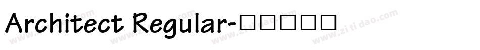 Architect Regular字体转换